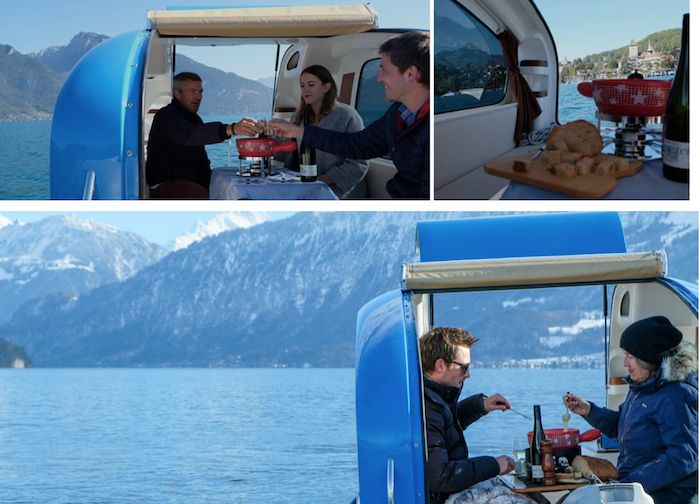 Alla scoperta del lago in inverno: "Fondue tête à tête" sul lago di Thun