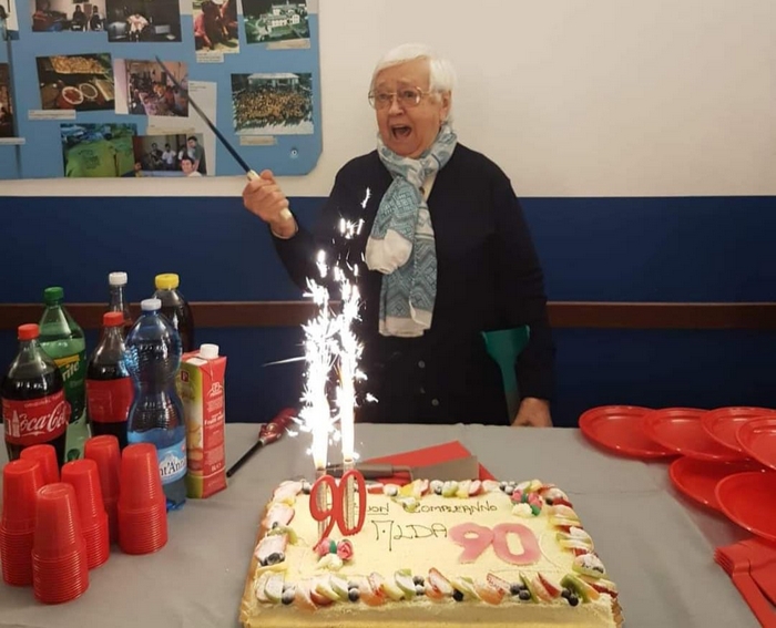 La famiglia del Circolo San Vittore dice addio a nonna Aldina