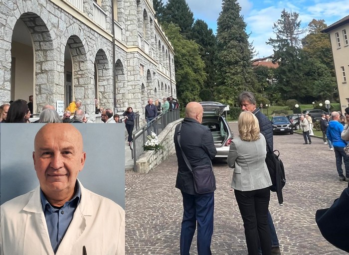 L'ultimo saluto della Sacra famiglia al dottor Alberto Comini
