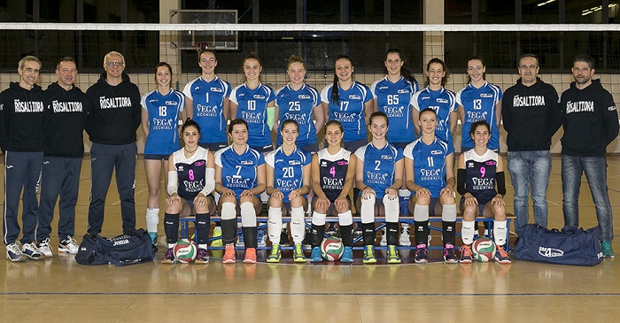 Contro Team Volley Novara l'ultima uscita casalinga della Vega Occhiali Rosaltiora nel 2017 