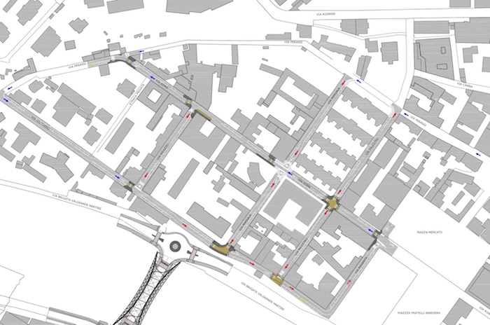 Verbania Quartiere Sassonia PFTE B5 plan circolazione