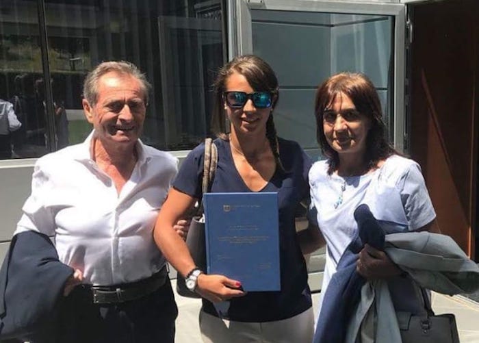 "Lady jet" è dottoressa. Valentina Greggio si laurea con 110 e lode 