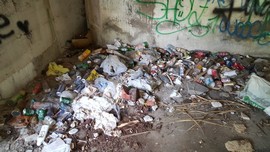 immondizia sotto ponte intra 2015