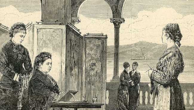 Ricordi della Regina Vittoria in Italia sua Maestà nella villa Clara a Baveno