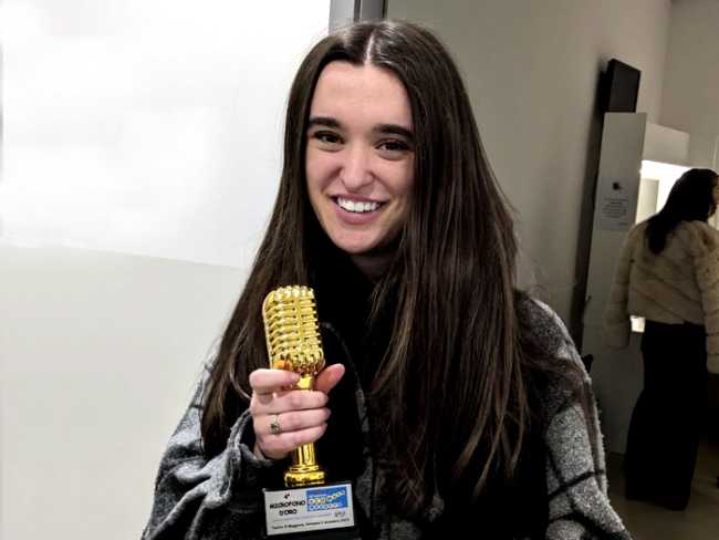 Susanna Coduri Grimaldi MIcrofono doro 2023