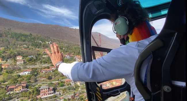 benedizione elicottero due