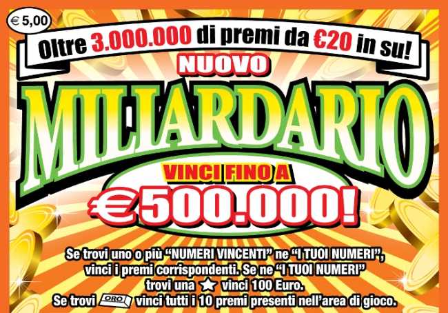 miliardario gratta vinci