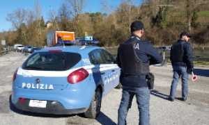 polizia blocco