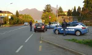 polizia posto blocco vb