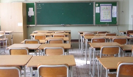 scuola classe vuota